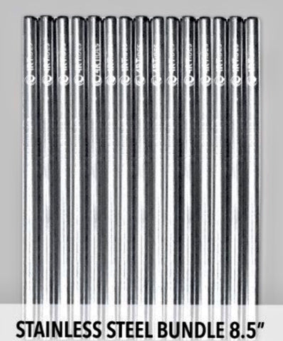 Bulk - 100 Stainless Steel Straws (8.5 inch)