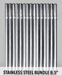 Bulk - 100 Stainless Steel Straws (8.5 inch)